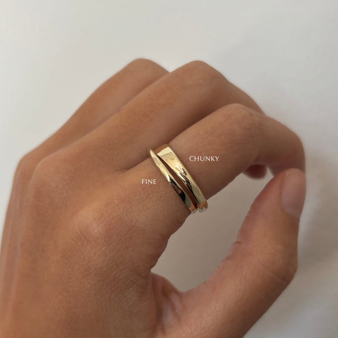 Organic Chunky Apex Ring | Solid Gold