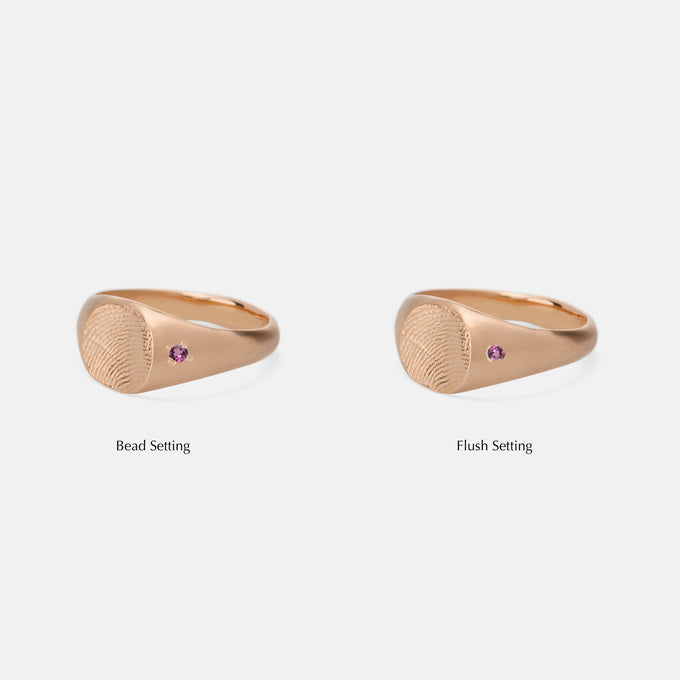 Impression™ Petite Signet Ring | Rose Gold