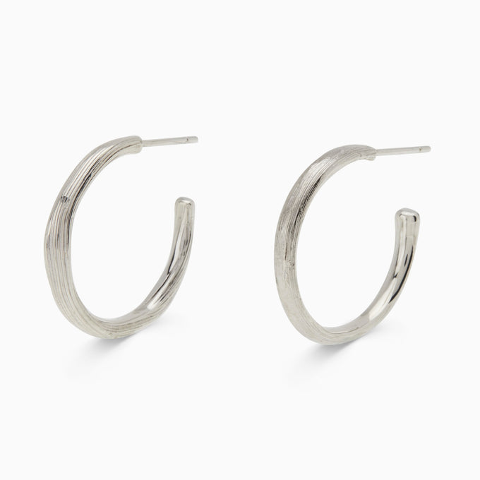 Birch Fine Hoops | Silver