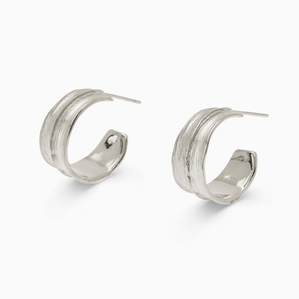 Birch Hoops | Silver