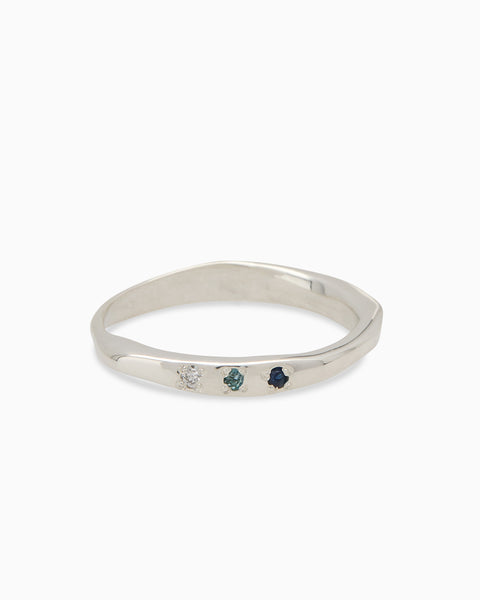 Apex Stone Ring | Silver