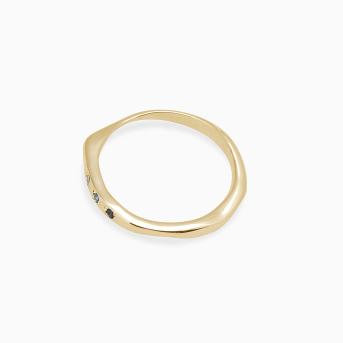 Apex Stone Ring | Solid Gold