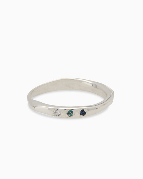 Apex Stone Ring | Silver