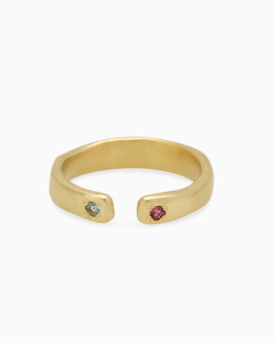 Open Stone Ring 2.0 | Solid Gold