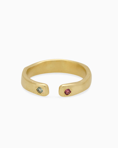 Open Stone Ring 2.0 | Solid Gold