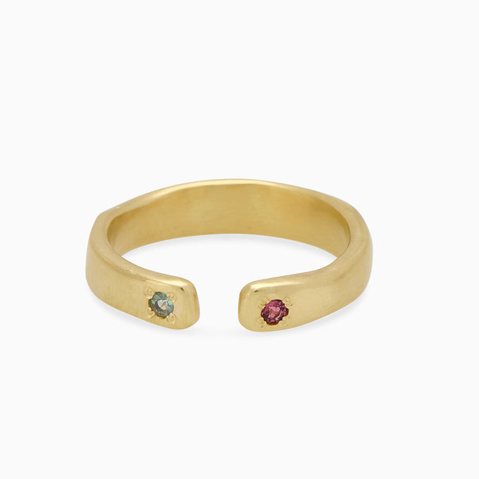 Open Stone Ring 2.0 | Solid Gold