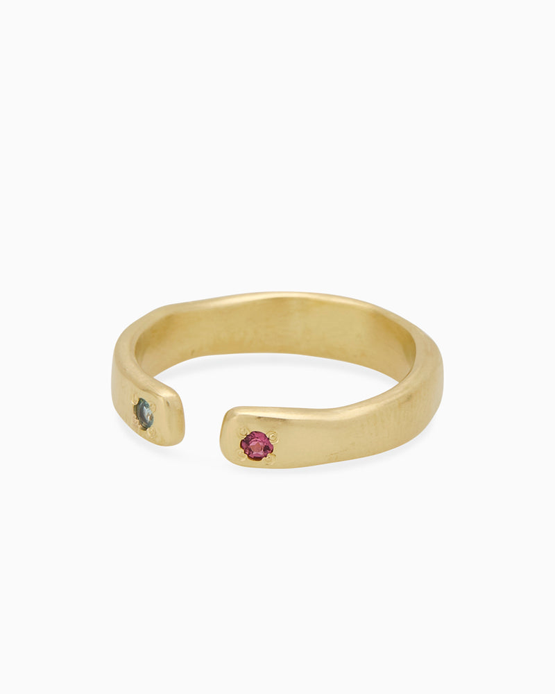 Open Stone Ring 2.0 | Solid Gold