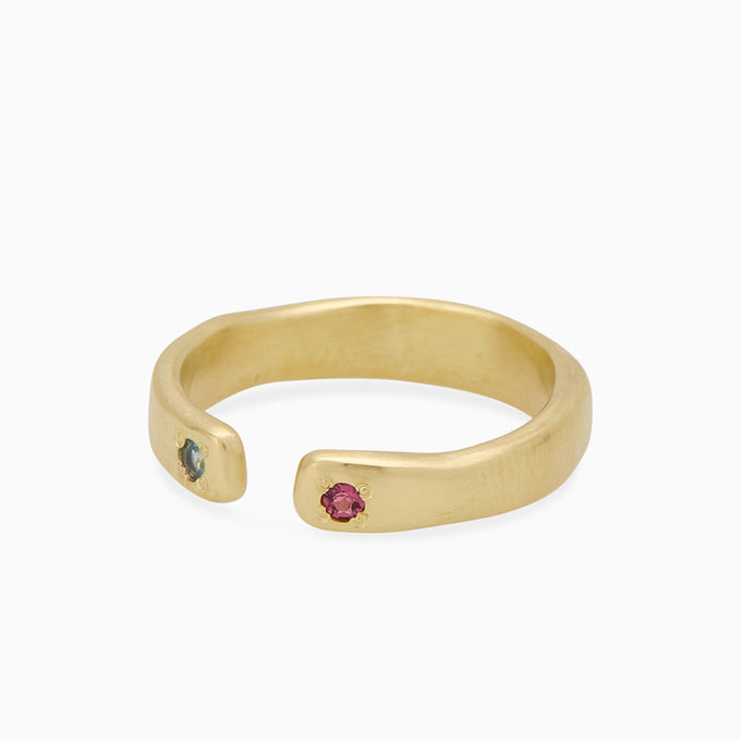 Open Stone Ring 2.0 | Solid Gold