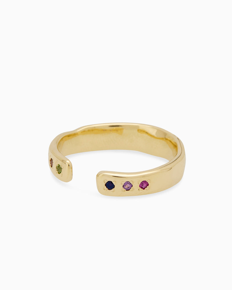 Open Stone Ring 1.0 | Solid Gold