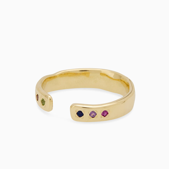 Open Stone Ring 1.0 | Solid Gold