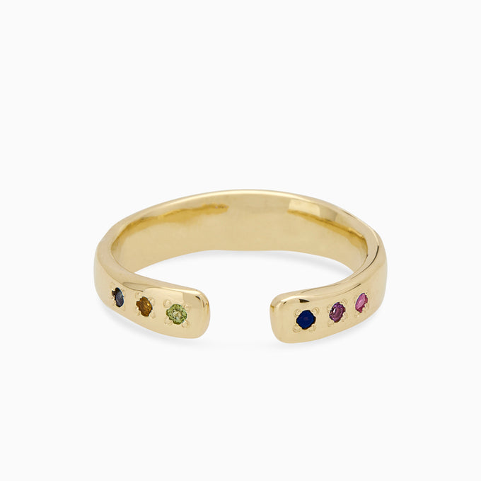 Open Stone Ring 1.0 | Solid Gold