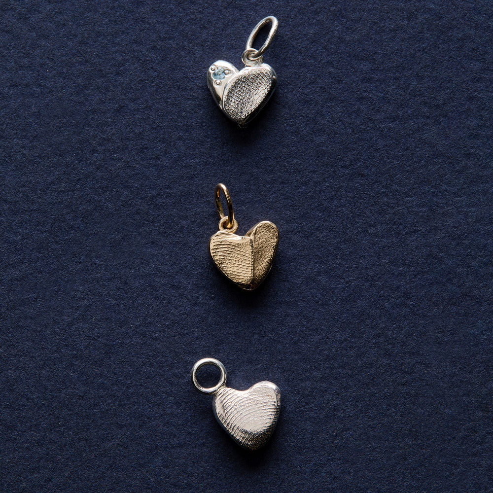 Impression™ Heart Earring Charm | Silver