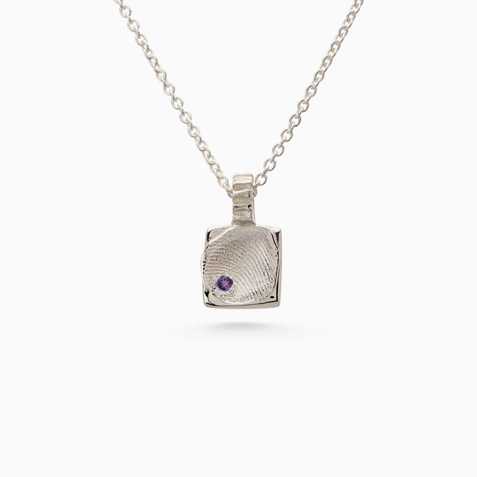 Impression™ Slate Pendant | White Gold