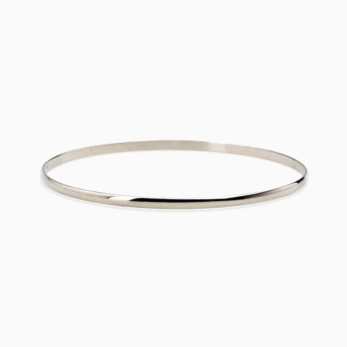 Classic Bangle | White Gold