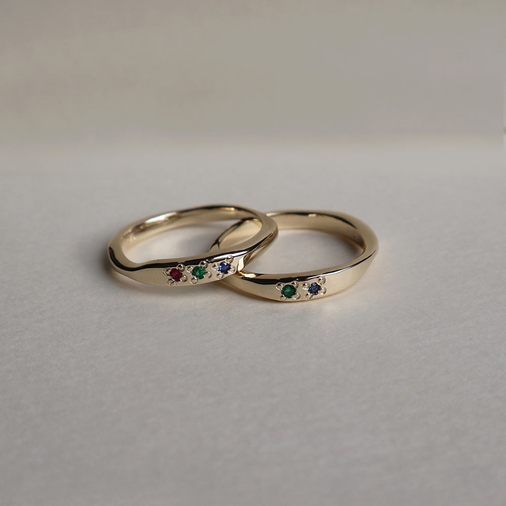 Apex Stone Ring | Solid Gold