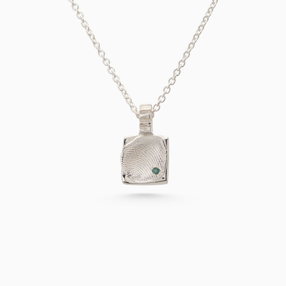 Impression™ Slate Pendant | Silver