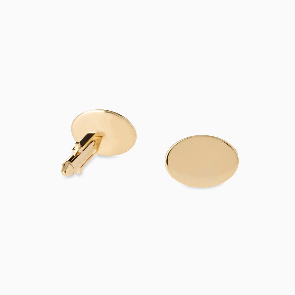 Halo Cufflinks | Yellow Gold