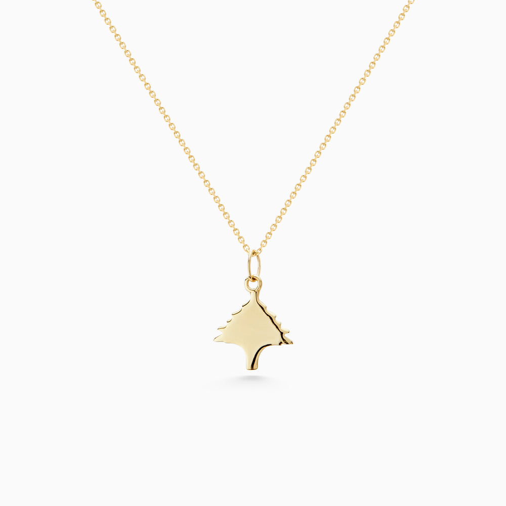 Cedar Necklace | Solid Gold