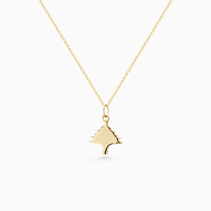 Cedar Necklace | Solid Gold