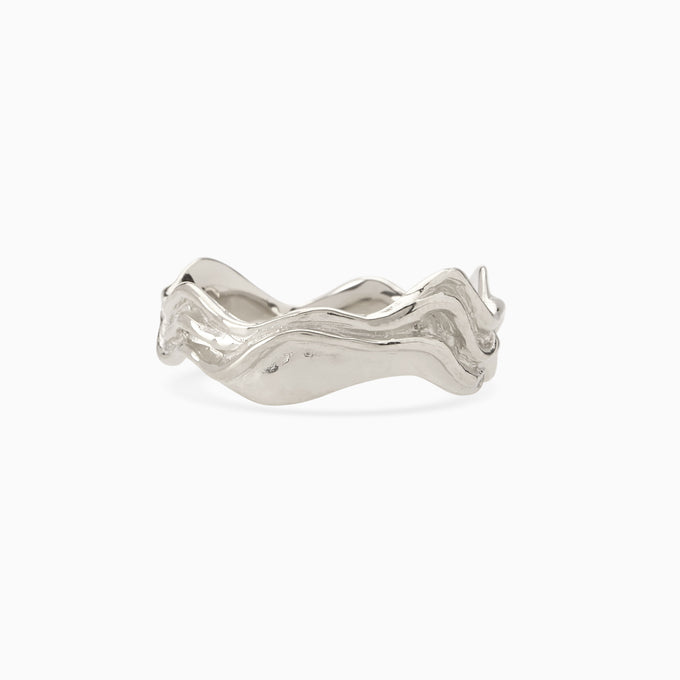 Sculpt Band Ring | Silver