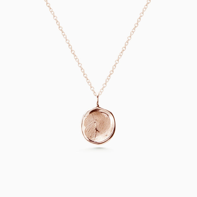 Custom Engraved Pendant | Rose Gold