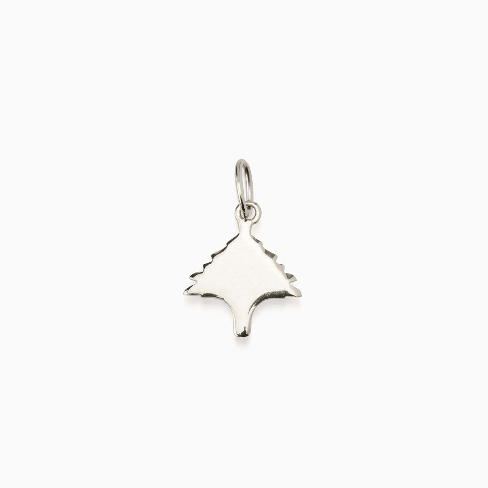 Cedar Tree Charm | Silver