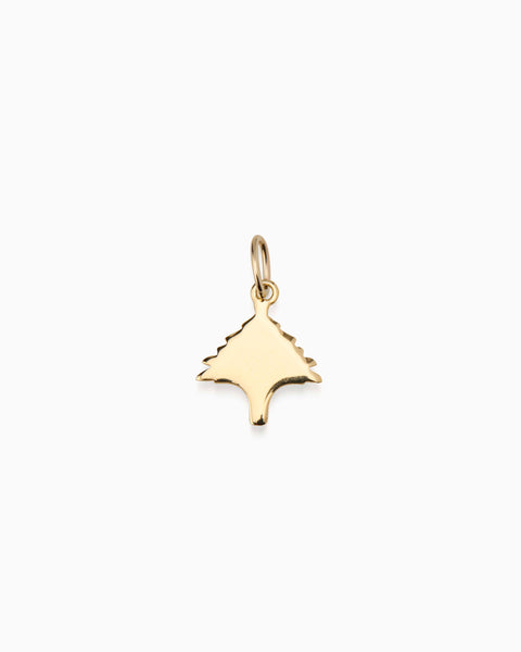 Cedar Tree Charm | Gold