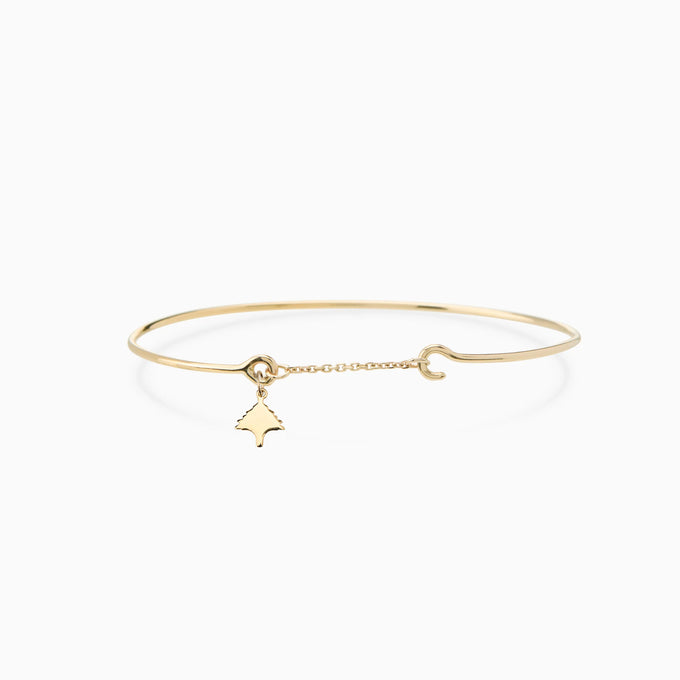 Pendant Weave Bracelet | Solid Gold