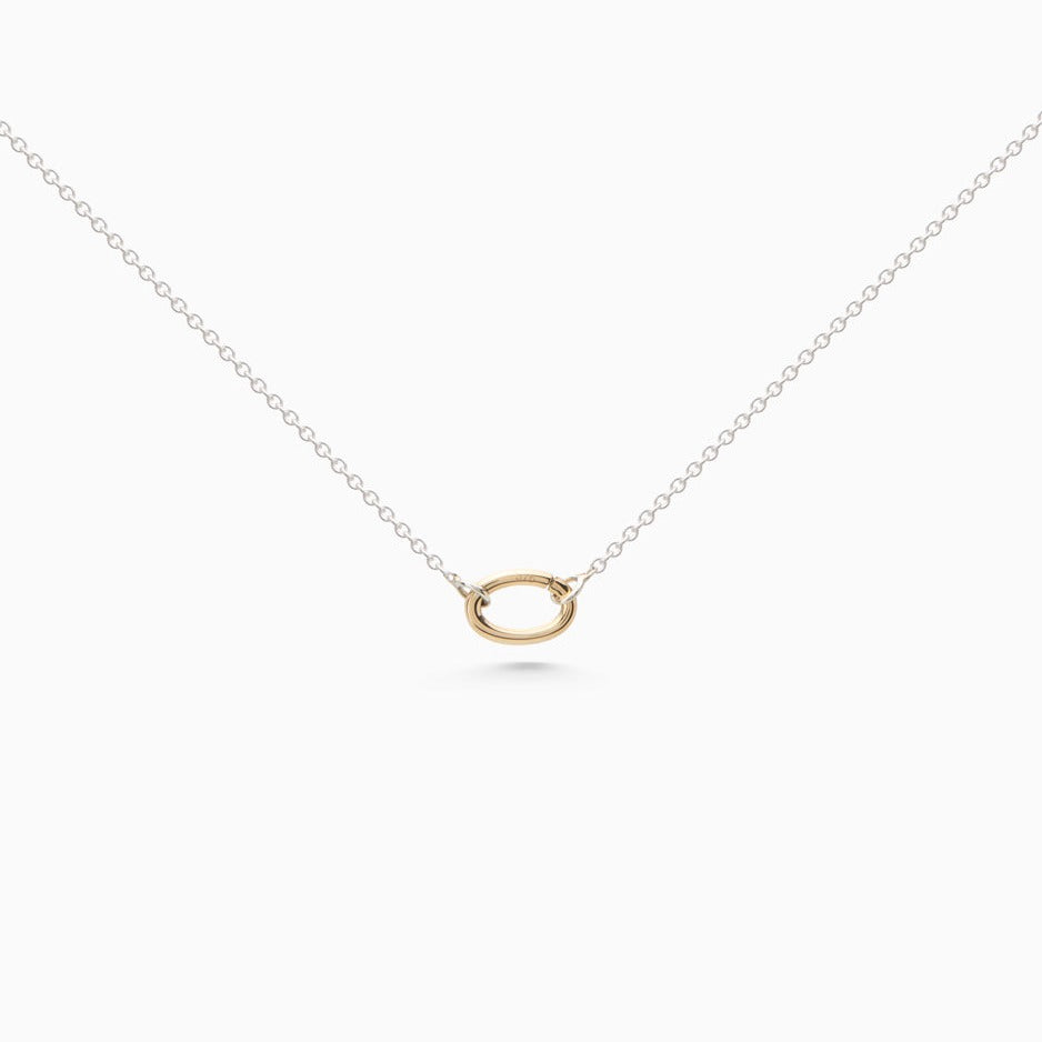 Delicate Hinge Link Necklace | Silver