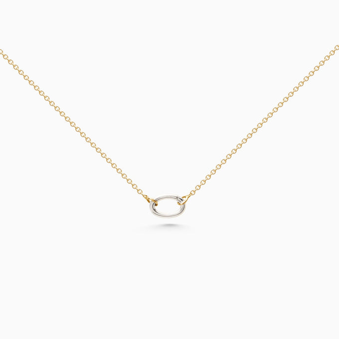 Delicate Hinge Link Necklace | Gold