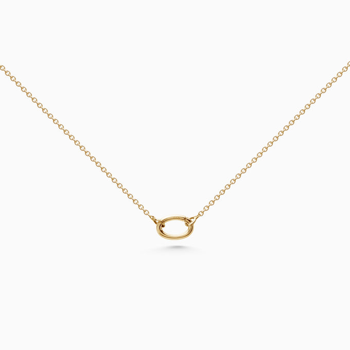 Delicate Hinge Link Necklace | Gold