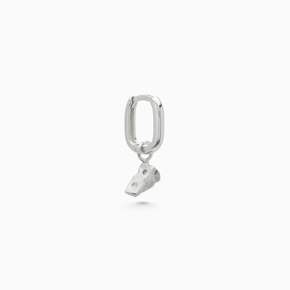 Cheese Earring | Silver