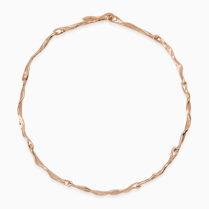 Sculpt Necklace | Rose Gold