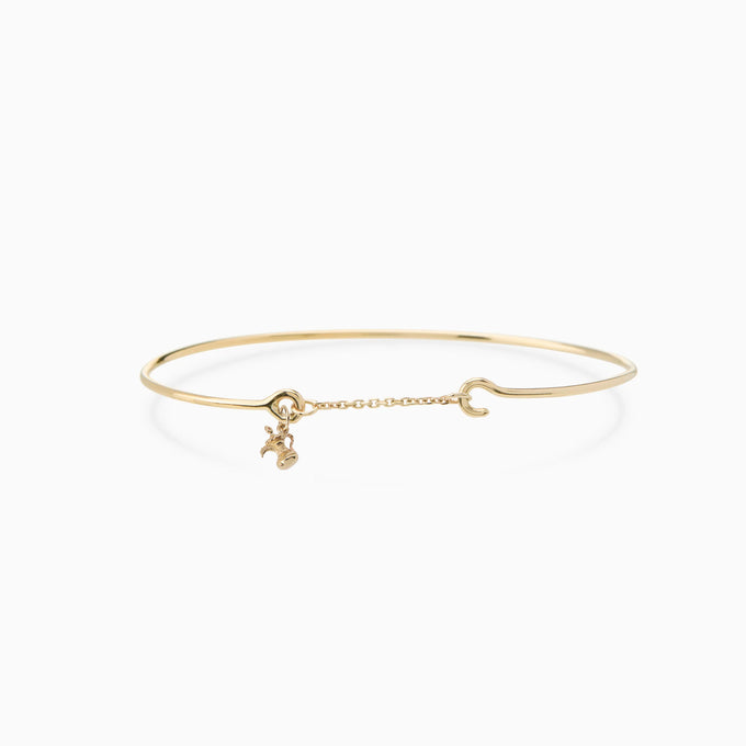 Pendant Weave Bracelet | Solid Gold
