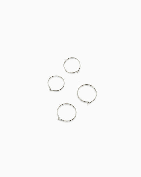 Coil Hoops | Silver