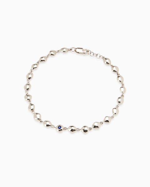 Ripple Stone Bracelet | Silver