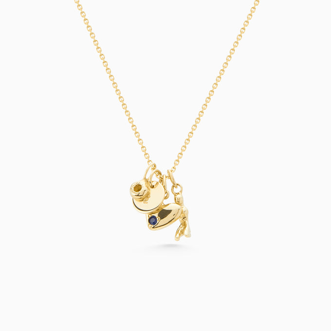 Heart Stone Pendant | Yellow Gold