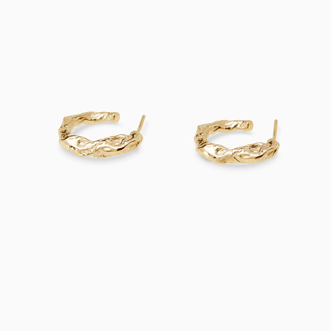 Lira Hoops | Yellow Gold