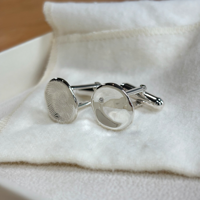 Signature Custom Cufflinks | Silver