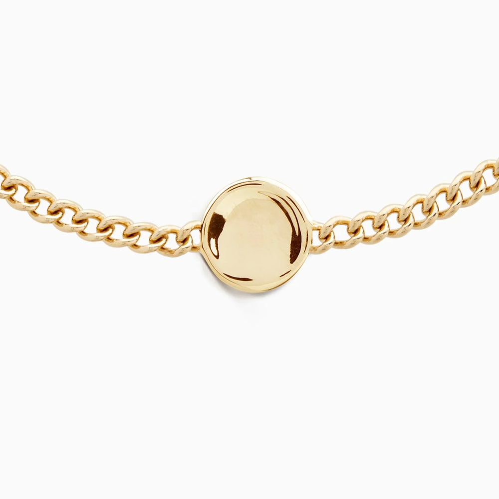 Custom Engraved Charm Bracelet | Yellow Gold