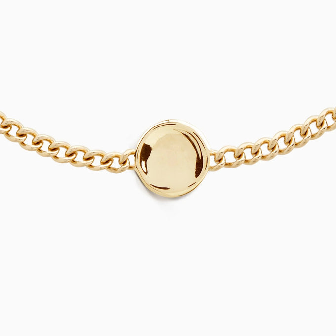 Custom Engraved Charm Bracelet | Yellow Gold