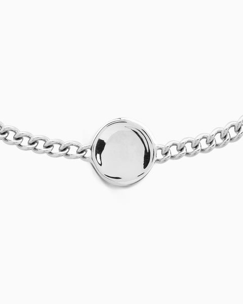 Custom Engraved Charm Bracelet | Silver