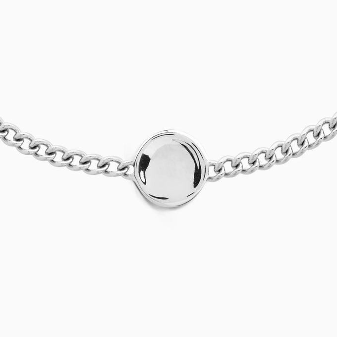 Custom Engraved Charm Bracelet | Silver