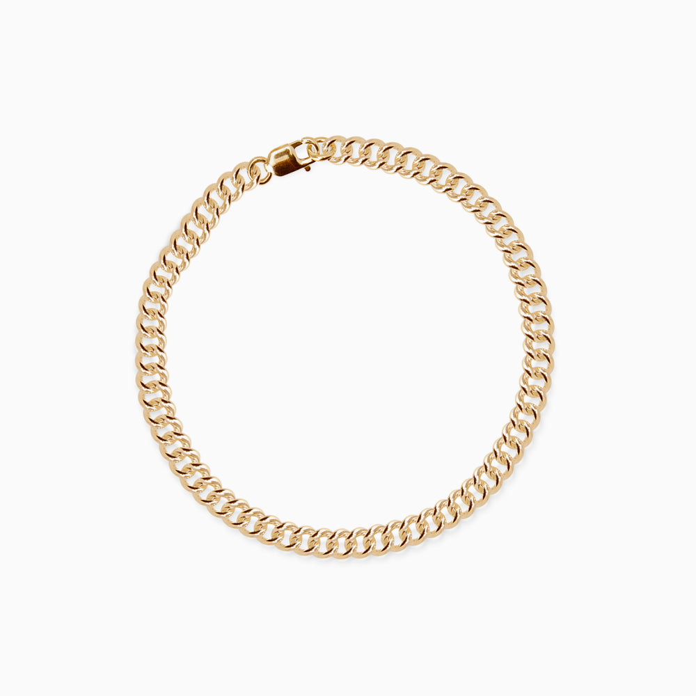 Curb Chain Bracelet | Yellow Gold