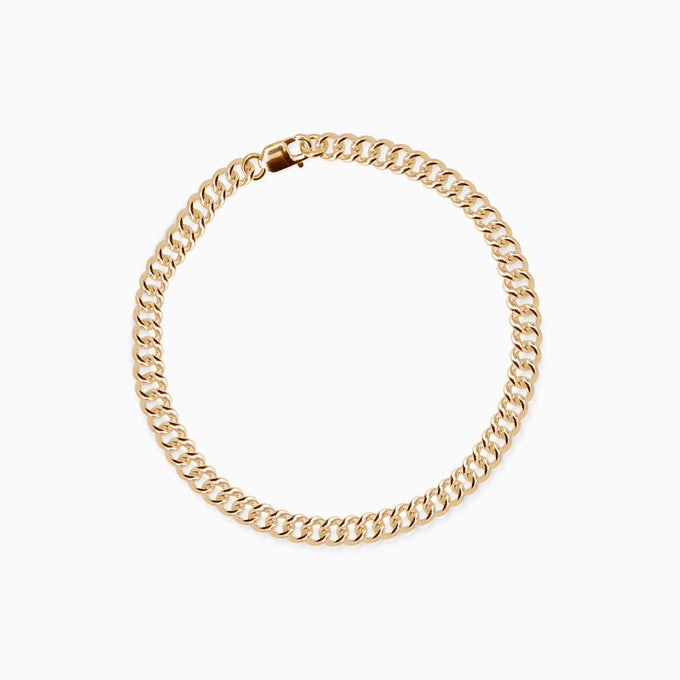 Curb Chain Bracelet | Yellow Gold