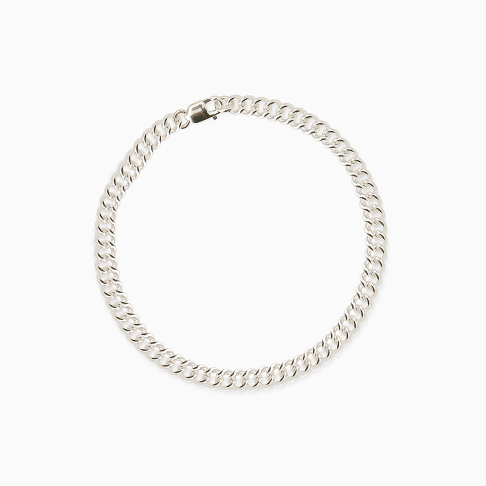 Curb Chain Bracelet | Silver