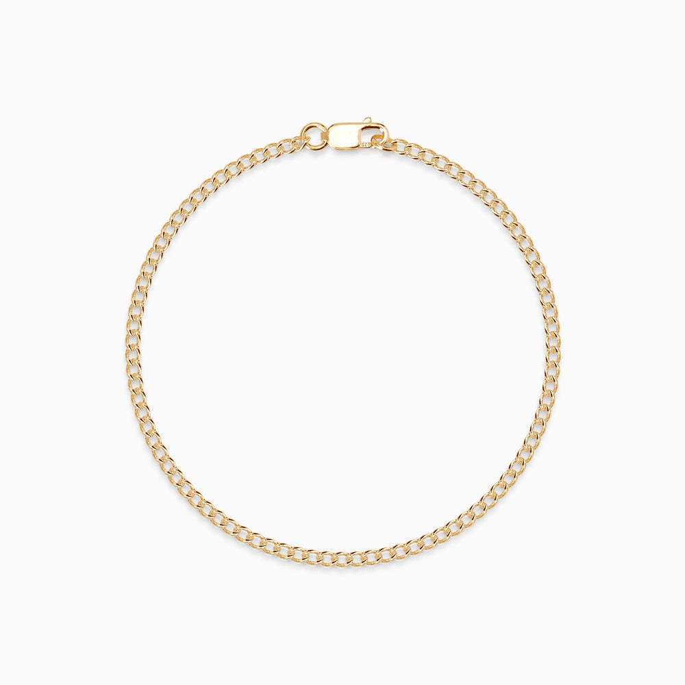 Curb Chain Bracelet | Yellow Gold