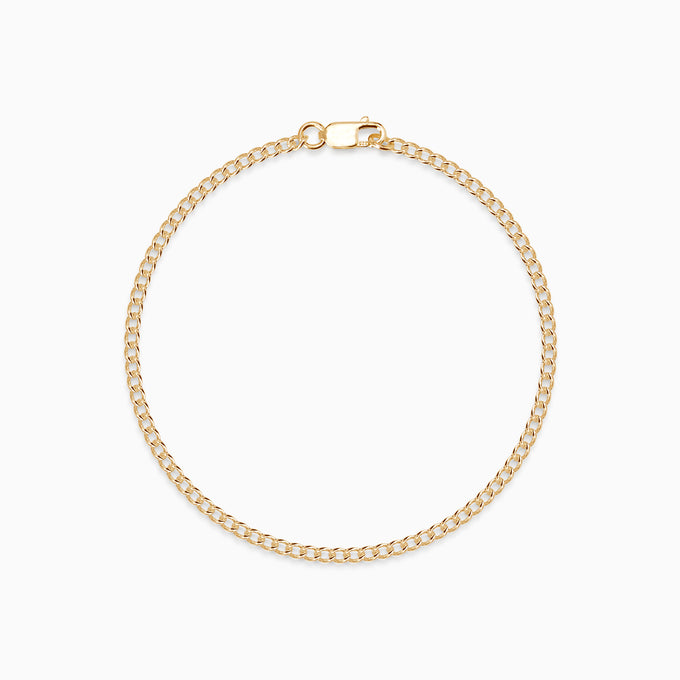Curb Chain Bracelet | Yellow Gold