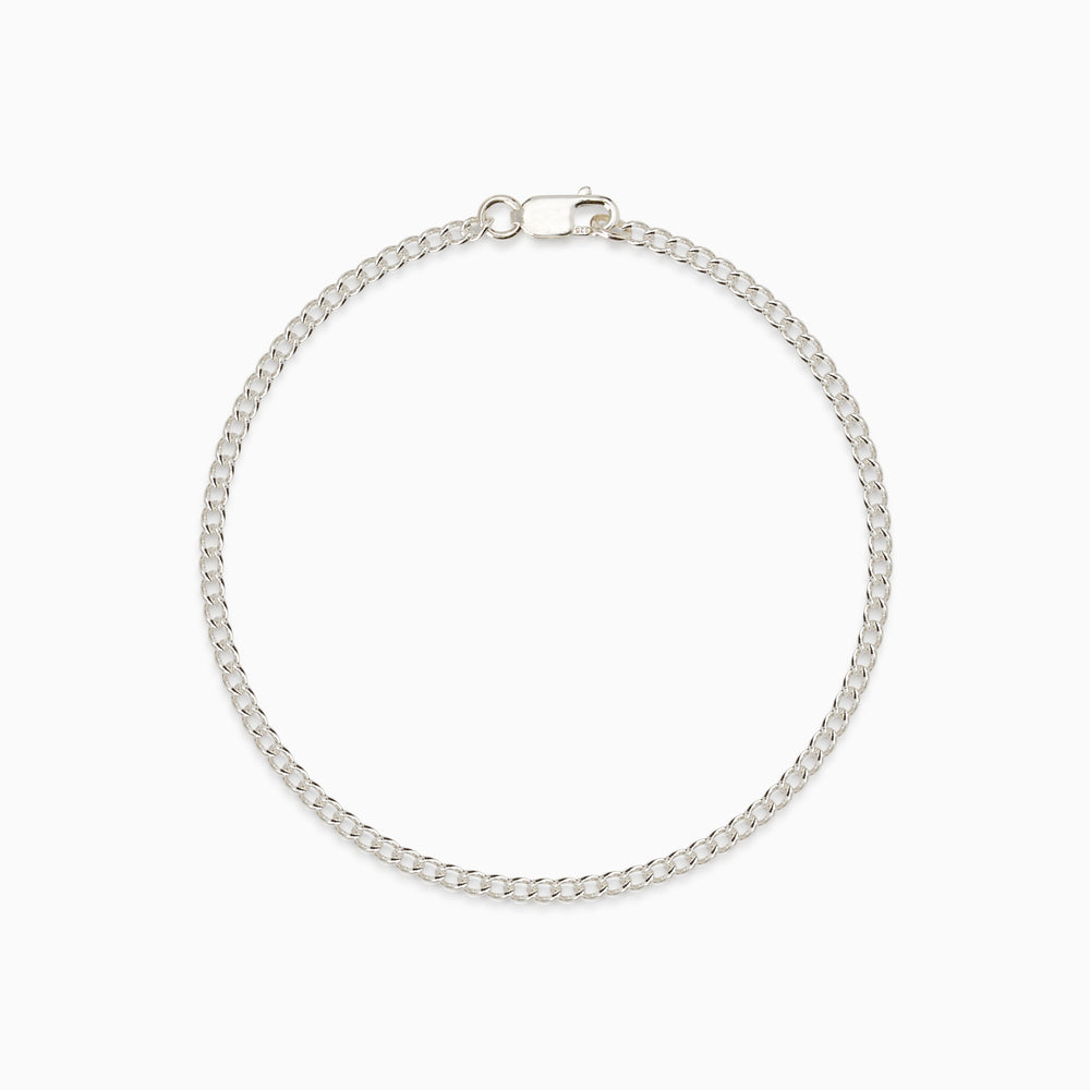 Curb Chain Bracelet | Silver