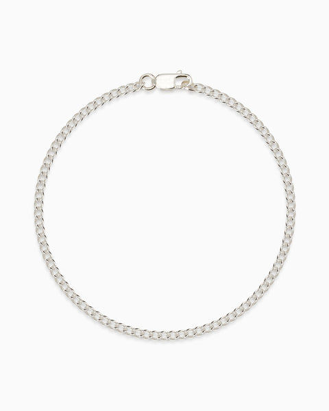 Curb Chain Bracelet | Silver